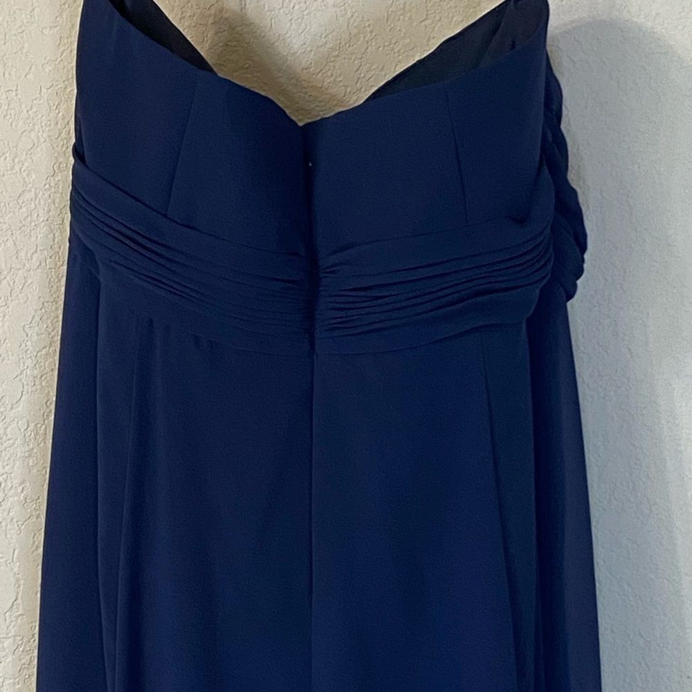 David's Bridal  Strapless Sheer Chiffon Dress - Picture 4 of 9